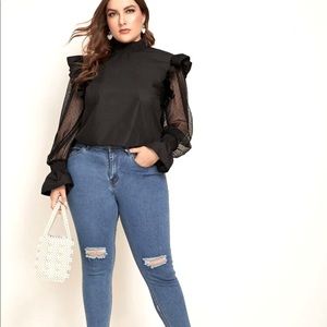 NWOT ruffled blouse
